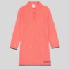 Girls' Pomegranate Blossom Polo Collar Knit Dress