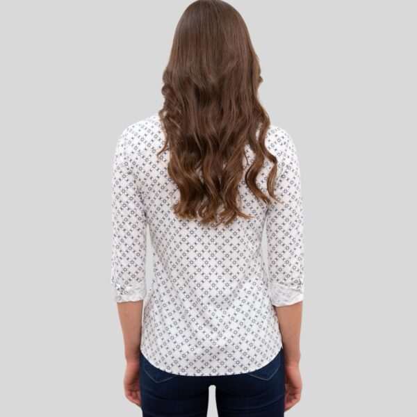 Women's Off-White Long-Sleeve Shirt