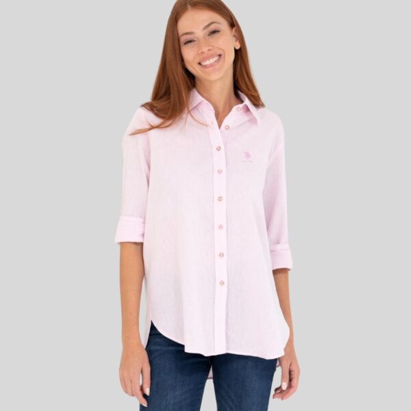 Women's Magnolia Linen-Look Long-Sleeve Shirt