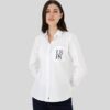 Women's White Long-Sleeve Shirt
