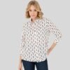 Women's Burgundy Long-Sleeve Shirt