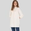Women's Off-White Long-Sleeve Shirt