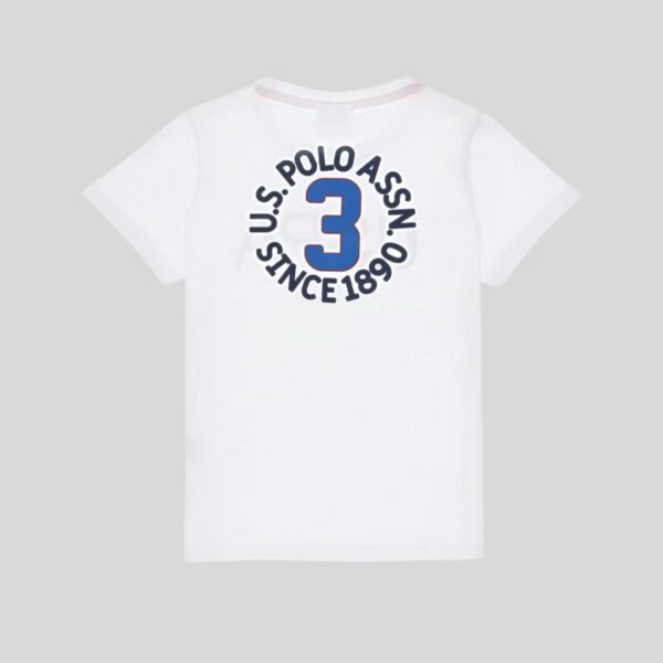 Boys white crew Neck T-shirt