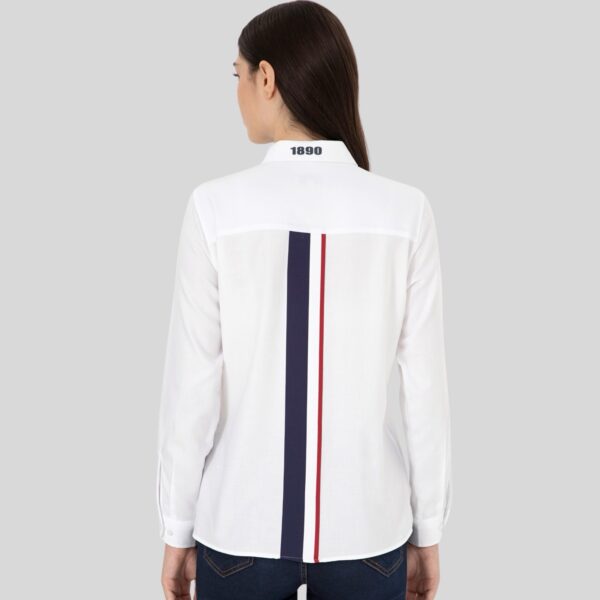 Women's White Long-Sleeve Shirt