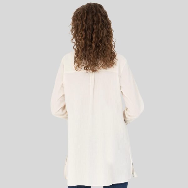 Women's Off-White Long-Sleeve Shirt