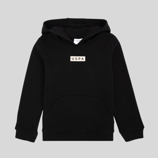 Boys' Black Hooded Sweatshirt