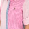 USPA Women's Pink Long Sleeve Shirt