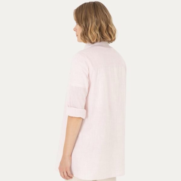 Women's Powder Pink Long-Sleeve Shirt