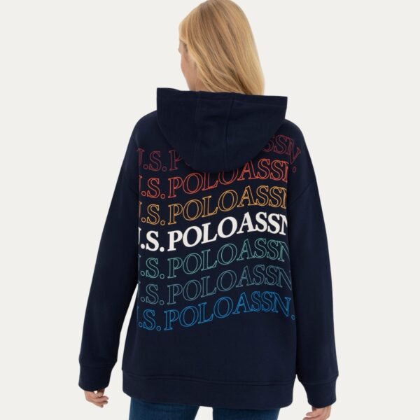 Women's Navy Hooded Sweatshirt