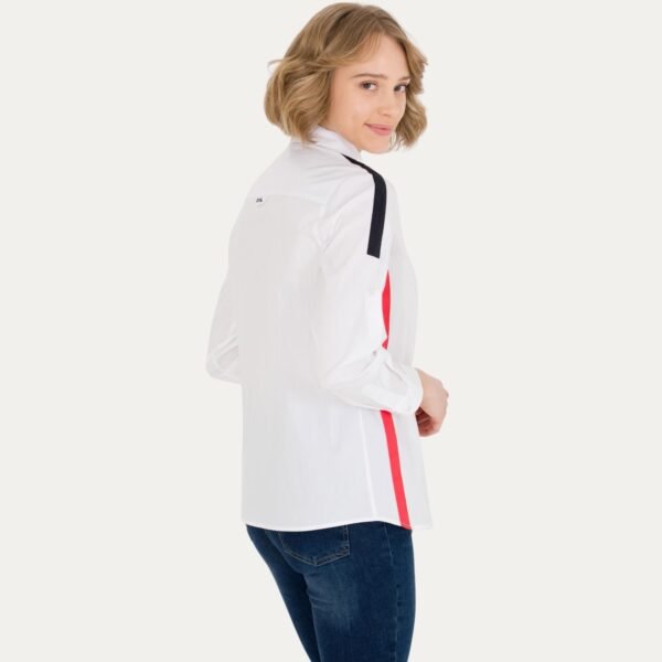 Women's White Long-Sleeve Shirt