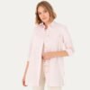 Women's Powder Pink Long-Sleeve Shirt