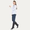 Women's Light Blue Long-Sleeve Basic Shirt