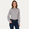 Women's White Long-Sleeve Shirt