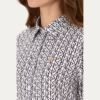 USPA Women's White Long-Sleeve Shirt