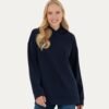 Women's Navy Hooded Sweatshirt