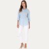 Light Blue Slim Fit Long-Sleeve Shirt