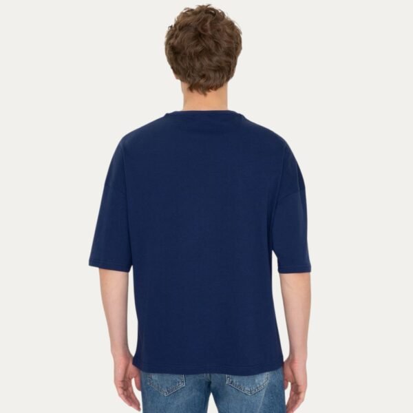 Men's Navy Crew Neck Oversize T-Shirt