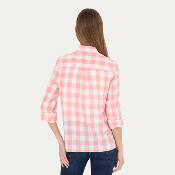 USPA Women's Salmon Long-Sleeve Shirt