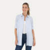 Women's Light Blue Long-Sleeve Shirt