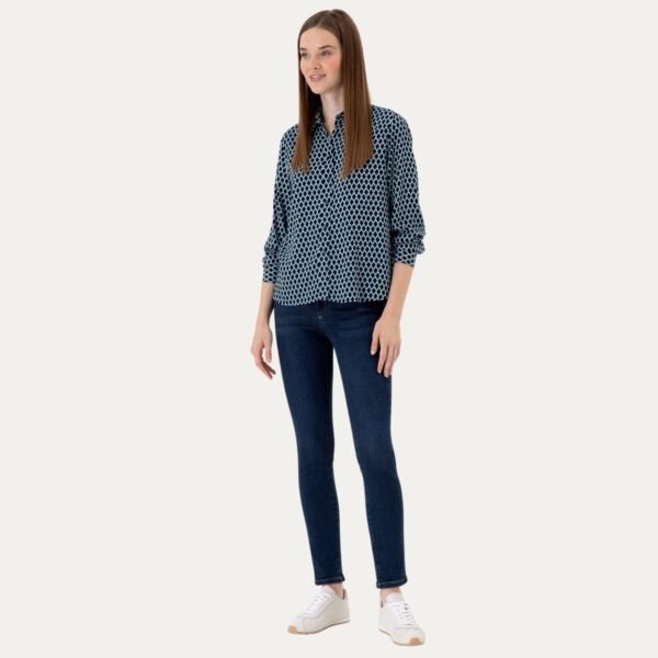 Woman’s Navy Blue long sleeve shirt