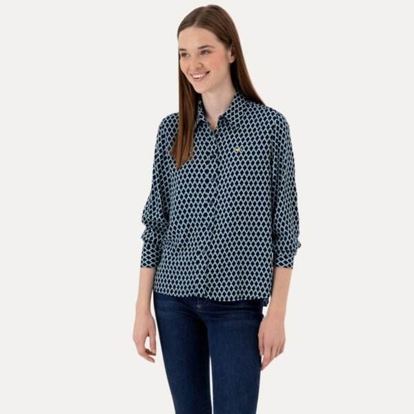 Woman’s Navy Blue long sleeve shirt