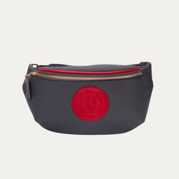 Navy blue-red woman’s waist bag