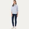 Women's Light Blue Long-Sleeve Shirt