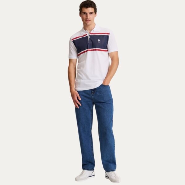 Men's White Regular Fit Polo Shirt