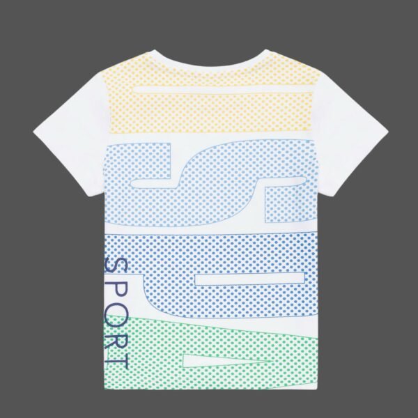 Kids White Crew Neck T-shirt
