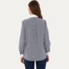 Women's Navy Striped Long-Sleeve Tunic Shirt
