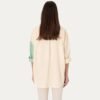 Women's Light Pink Striped Long-Sleeve Tunic Shirt