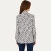 Women's Navy Blue Long-Sleeve Shirt